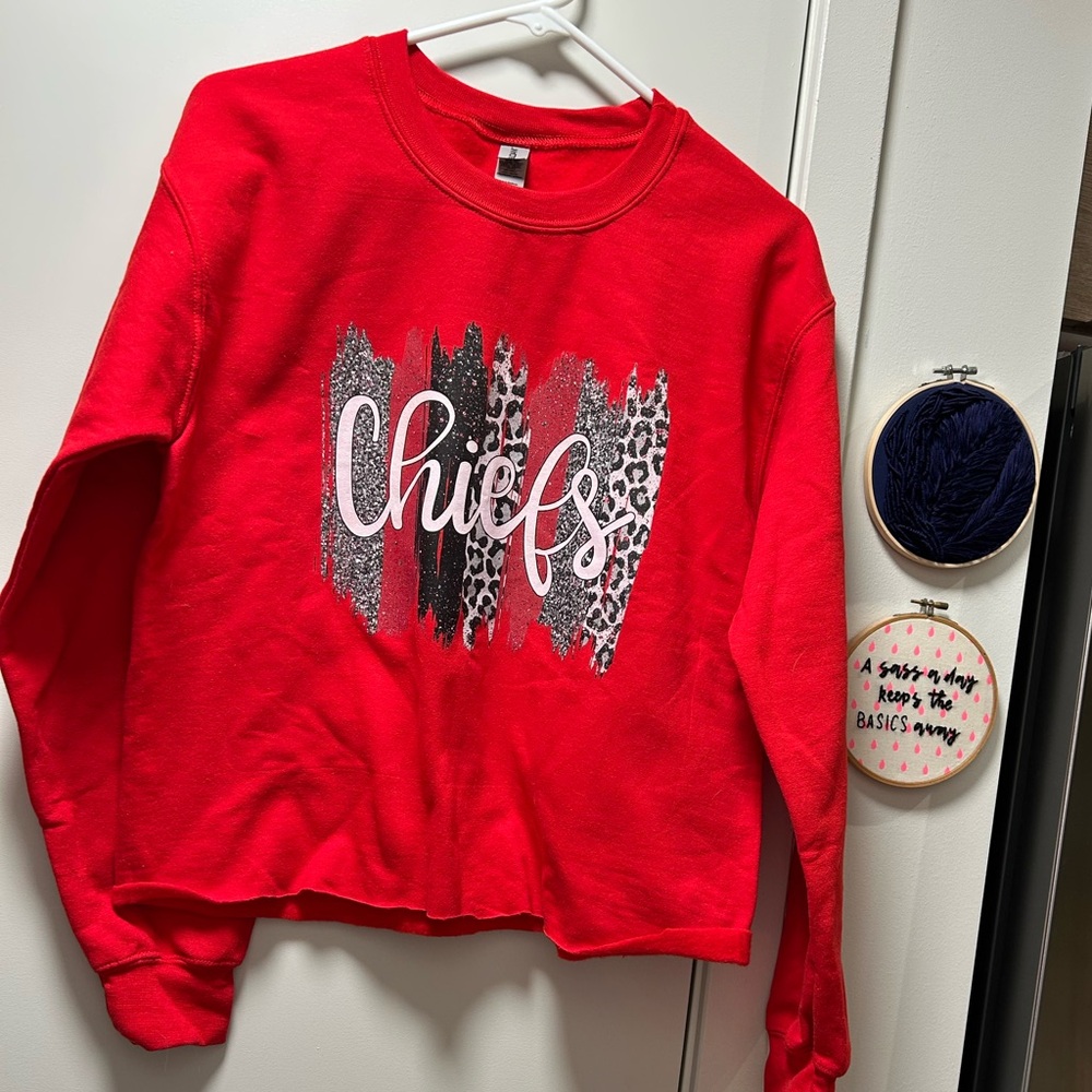 Chiefs boutique cropped sweatshirt